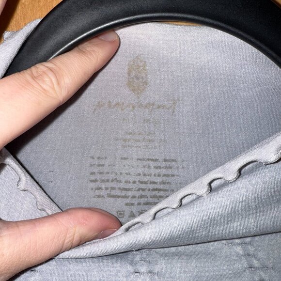 Free People Movement Long Sleeve Gray Top Women’s M/L - Picture 2 of 5